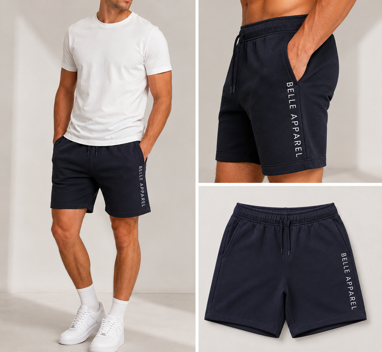 Belle Apparel Men’s Relax Track Shorts