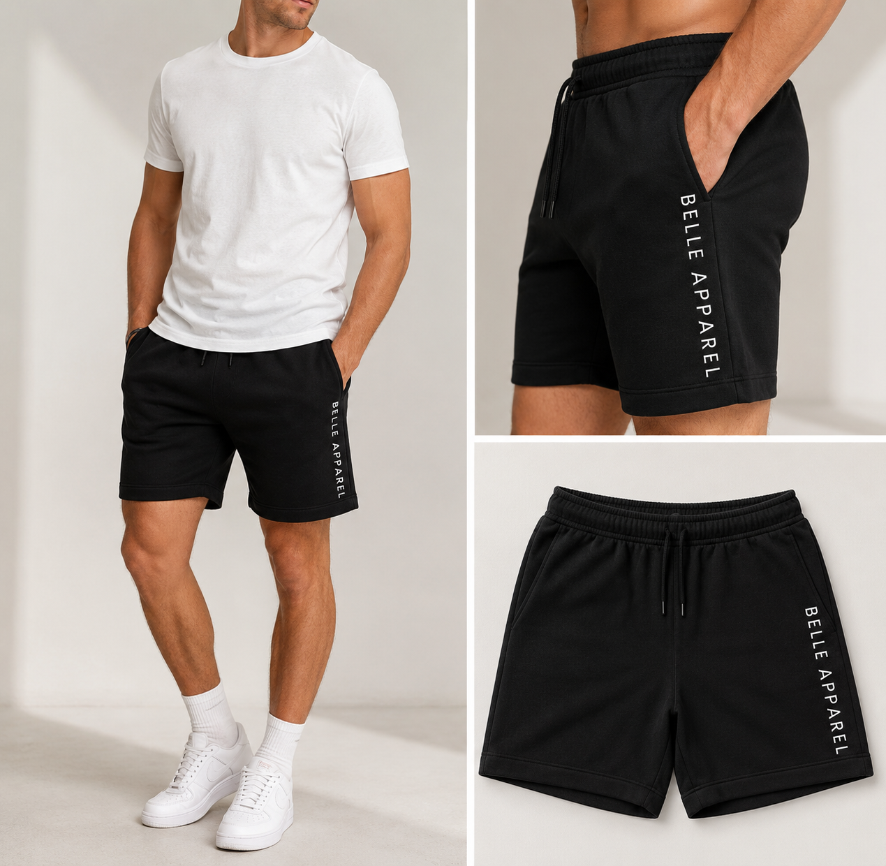 Belle Apparel Men’s Relax Track Shorts
